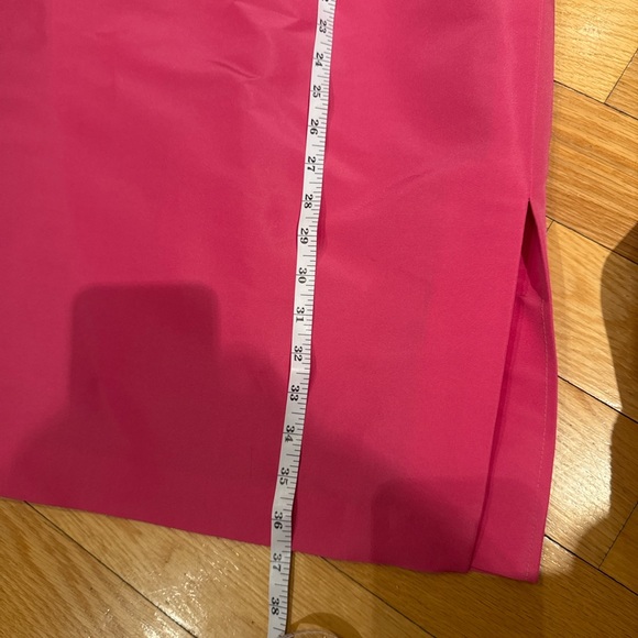 Frascara Amore Off Shoulder Fuchsia Silk Midi Dress | $1200 CAD Retail | - Picture 4 of 11